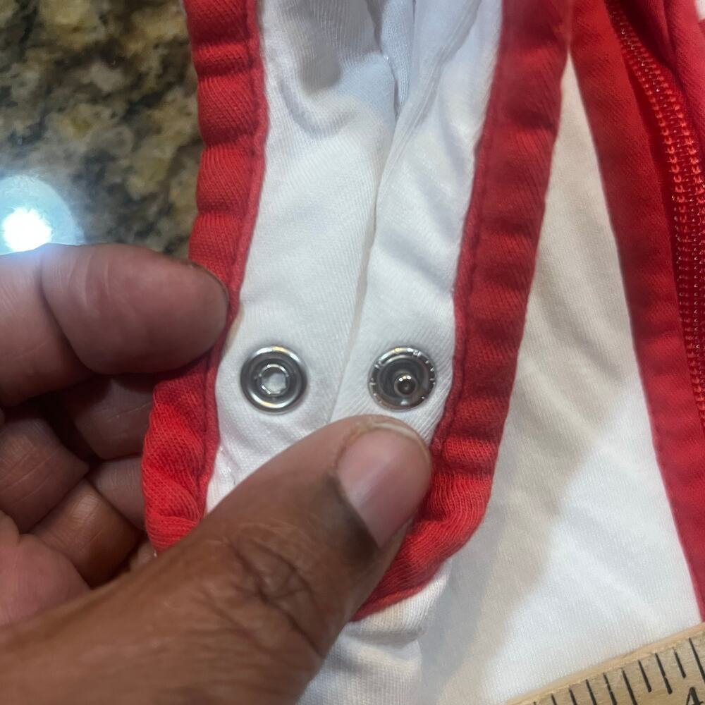 Slumbersack Boy 6-18m Sleep Sack Red White Striped Train Fire Truck Zip - Picture 5 of 8